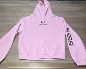 Messi Collection Hoodie Kids Size XL 18 Pink Pullover FIFA Soccer